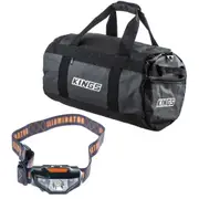 Adventure Kings 40L Large PVC Duffle Bag + Illuminator LED Head Torch Headlamp