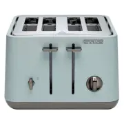 Morphy Richards Aspect Electric Bread Toaster 4 Slice Black Chrome Willow Green