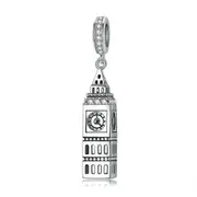Silver plating Big Ben Charm Beads Pendant Fit Bracelet Jewelry