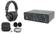 Rockville R-TRACK SOLO 24Bit 192Khz Recording USB C Audio Interface+Headphones