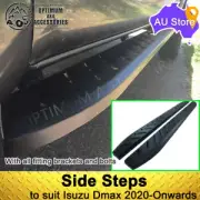 Heavy Steel Side Steps Running Board Shark Bar to suit Isuzu DMax 2020-Onwards