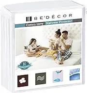 Bedecor Mattress Protector - 100% Waterproof, Hypoallergenic - Premium Fitted Cotton Terry Cover - Queen (60 in x 80 in)