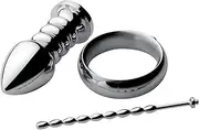Zeus Electrosex Zeus Deluxe Series Voltaic for Him Stainless Steel Male E-Stim Kit
