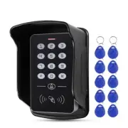 Waterproof Door Control Keypad Lock 10pcs Keyfobs Controller Card Reader 125KHz