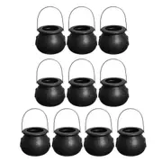 10pcs Halloween Cauldron Witch Skull Multi Purposed Candy Holder Planter Pot Party Decorations 5*7 SIZE