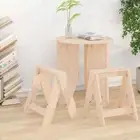 vidaXL Stools 2 pcs 40x40x45 cm Solid Wood Pine HEE