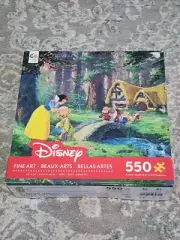 Disney Snow White & Seven Dwarfs Puzzle 550 Piece Fine Art Caeco 24" X 18" USA