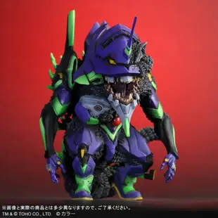 ☆ JB _TOYS ☆ 【再販】日版 X-plus Q版 哥吉拉對福音戰士 EVA初號機Ｇ覺醒形態 發光版