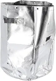 Premium Silver Potato Grow Bag Waterproof Plant Vegetable Container with Harvest Window for Indoor Outdoor Gardening Oxford Cloth Material Medium Large Size (M 26 Liters 7 Gallons)
