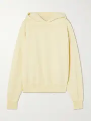 [SLVRLAKE] SLVRLAKE - Cinch Cotton-jersey Hoodie - Yellow - small small Yellow