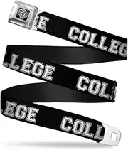 [Buckle-Down] Seatbelt Buckle Belt, College