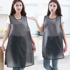 TPU Work Apron with Pockets Cleaning Aprons Household Kitchen Apron for Women