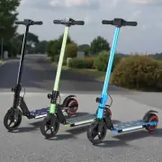 130W Kids Electric Scooter 16KM/H 8KM LED Lights Foldable Portable E-Bike