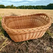 Large Wicker Laundry Willow basket Laundry Basket Hand Woven Rustic VseMyrHome
