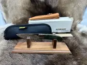 Schrade D'Holder SDH1 Fixed Blade Hunting Knife Green Handle & Sheath Mint Box