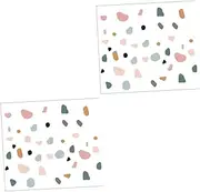 VANZACK 2Pcs Self Adhesive Wall Decals for Room Wall Decor Removable Stickers for Playroom Bedroom and Nursery Decoration