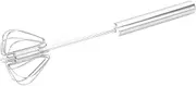 CHICAMPERA Stainless Steel Semi Automatic Egg Beater Kitchen Dough Mixing Tool Comfortable Grip Hand Mixer for Eggs Salad Tool