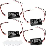 DXNQ 4 PCS LED Flash Strobe Controller, 12-24V DC Car Strobe Effect Tail Stop Light Flasher Controller, LED Flasher Control Module for Motorcycles Cars Trucks, Car Accessories