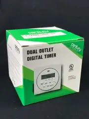 Century 7 Day Heavy Duty Dual Outlet Programmable Digital Timer NIB