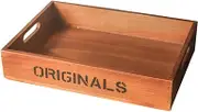 DimyFew Breakfast Tray Rectangular Display Tray Wooden Tray Makeup Vanity Tray for Kitchen
