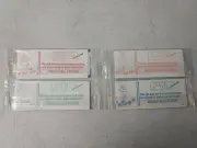4 - 1987 Kellogg’s Cereal Premium Paw Prints Caveman Mammoth Stick Sheets NOS