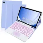 Case with Trackpad For Samsung Galaxy Tab A9+ 11 inch 2023 Purple + White