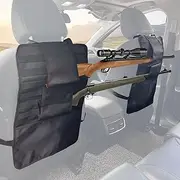 Fancemot 2 Packs Car Gun Racks for Hunting Accessories and Truck Storage, Automotive Seat Back Gun Holder with Pockets