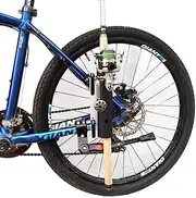 Bike Fishing Rod Holder，Bike Fishing Rod Rack and Carrier,Easy Mounts Rod to Your Bicycle,for Bicycle Fishing