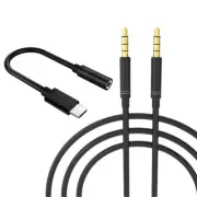 USB Type C to 3.5mm Audio Adapter Male to Male Cable Cord for OnePlus 10 Pro 5G