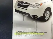 2016 Subaru Forester OEM Factory Fog Light Lamp Kit Black Int H4510SG110 Genuine (for: Subaru)