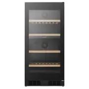 Hisense 108 Bottle Wine Cellar (Black Glass) HRWC108B