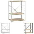 Microwave Cabinet Kitchen Baker Household Shelf Holder Engineered Wood vidaXL