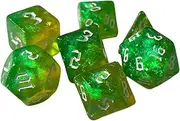 7/10pcs Polyhedral Dice D4 D6 D8 D10 D12 D20 for Party Game Role Playing Game Dice Set Board Game Props Entertainmnt Toy (Color : White)