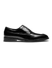 [Aquila] Fulton Oxford Shoes in Patent Black
