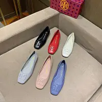 在飛比找Yahoo!奇摩拍賣優惠-Leann代購~tory burch 歐美外貿tb新款平底船