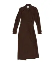 Max Mara Agrume Wrap Long-Sleeved Dress IT34,IT36 Black