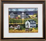 Charles Wysocki "Gull's Nest" New CUSTOM FRAMED Art Americana