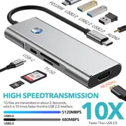 10In1 Usb C Docking Station Usb C Type C To Hdmi Adapter For Macbook Pro Laptop