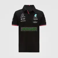 在飛比找露天拍賣優惠-2021年款 Benz 賓士 AMG車隊 F1賽車服 圓領P