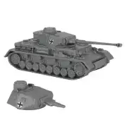 BMC CTS WW2 German Panzer IV Tank Classic Toy Soldier GRAY Plastic Army Vehicle