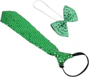 [GAROZATION] 1 Set Bow Tie Suit Mardi Gras Accessories Sequin Bows Sequin Bow Tie St Patricks Day Accessories