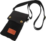 OSALADI Small Bag for Women Elegant Solid Color Canvas Cell Phone Purse with Adjustable Shoulder Strap Compartments for Daily Use Work Travel and Vacations