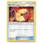 美版英文 POKEMON TCG 神奇寶貝 SM4 遊戲卡 道具 MEMORY 銀伴戰獸 火 碟盤 123/156