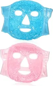 DOITOOL 2pcs Hot and Cold Compress Mask Beads Puffy Eye Women Cool Eye Masks Cooling Heated Eye Mask Ice Eye Full Mask Beauty Mask Ice Facials Pvc Mask Sheet Miss Facial Mask