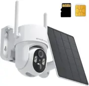 ✨ 4G LTE Cellular Security Camera No Internet Needed, Solar No wifi Security Cam