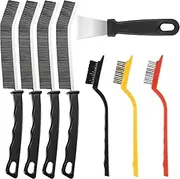 12PC Crevice Cleaning Brush Set, Hard Bristle Brushes Grout Scrub Brush Gap Cleaning Tool Multi-Purpose Thin Brushes for Kitchen, Bathroom, Toilet, Sink, Corners, Narrow Spaces, Bottle, Cup, Blender