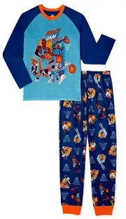 NWT Space Jam Pajamas Set T Shirt Pants Tune Squad Bugs Bunny Girl Boy Sz 4-12