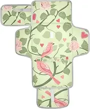 Reusable Baby Changing pad with Tissue Pocket Baby Portable Changing pad with Built-in Pillow