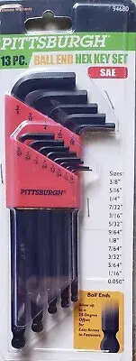 Pitteburgh 13 Piece Ball End Hex Key Set SAE 94680