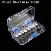 Dental Denture Storage Box Hinged Tooth Boxes Membrane Jewelry Holder Case Slots